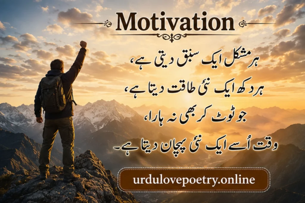 Motivational Poetry in Urdu
