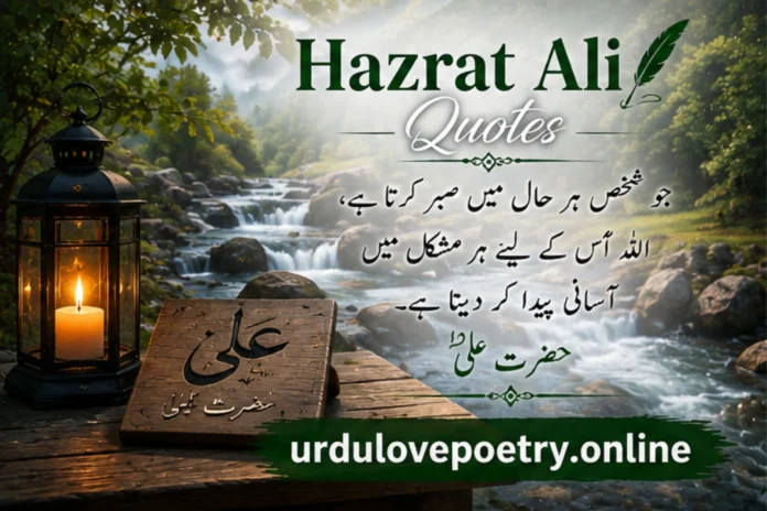 Hazrat Ali quotes in Urdu